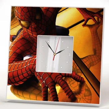 Часы "Человек-паук. Spider-Man. Marvel" для фанатов Марвел, подарок в спальню, детскую комнату