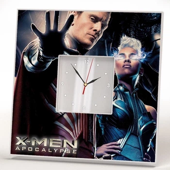 Часы "Супергерои Люди Икс. X-Men. Марвел" для фанатов Marvel, стильное украшение в интерьер спальни