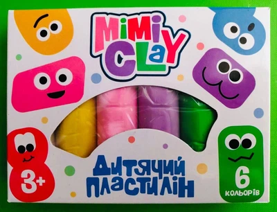 Набір для творчості. Mimi clay, 6 кольорів (великий) (30423). STRATEG