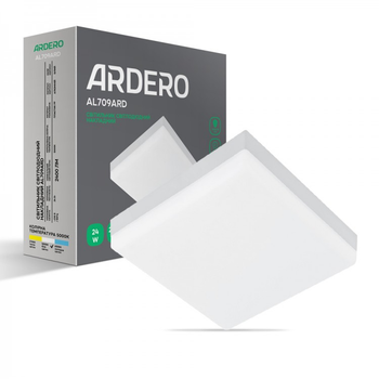 Накладний світлодіодний світильник Ardero AL709ARD 24Вт 5000К IP20 білий (80006)