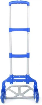 Складная алюминиевая тележка Draw-bar truck XS-04-BLUE с грузоподъемностью до 80 кг