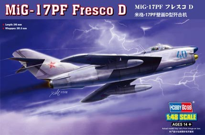 Збірна модель Hobby Boss MiG-17PF Fresco D 1:48 (6939319203366)