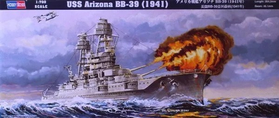 Збірна модель Hobby Boss USS Arizona BB-39 (1941) 1:700 (6939319234018)