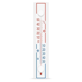 Термометр оконный -50 ° +50 °C "Солнечный зонтик" высота 22 см рисунок Стандарт (СП 300158)