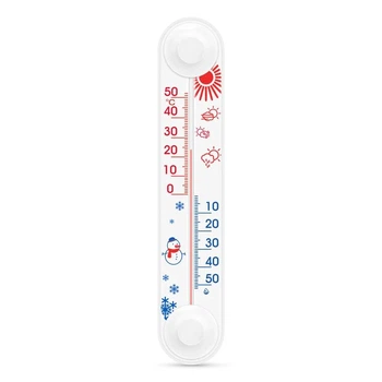 Термометр оконный -50 ° +50 °C высота 20.5 см рисунок Новый дизайн (СП 300166)