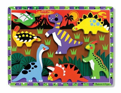 Puzzle Melissa & Doug Dinozaury drewniane 7 elementów (0000772137478)