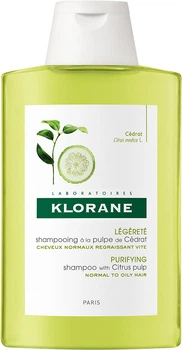 Klorane szampon z miąższem cytrynowym do włosów normalnych i przetłuszczających się 200 ml (3282770149616)