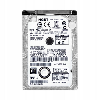Жорсткий диск 500Gb Hitachi HGST Z7K500-500 7200rpm (HTS725050A7E630) 2.5" SATAIII БВ