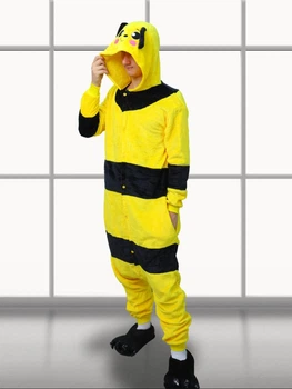 Мужские кигуруми взрослая и подростковая Kigurumi Пчела Оса Желто-черный L 165-175 см (1046/2)