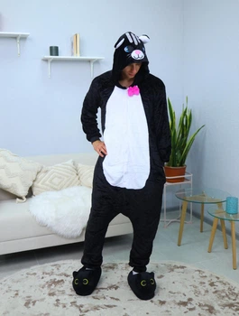Пижама Кигуруми My Kigu Мужская Кот Черный размер M 155-165 см (21074411)