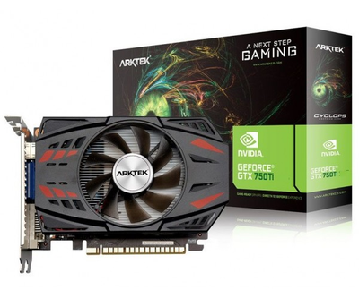 Відеокарта GeForce GTX 750 Ti, Arktek, 4Gb GDDR5, 128-bit, VGA/DVI-D/HDMI, 1020/5400 MHz (AKN750TiD5S4GH1)
