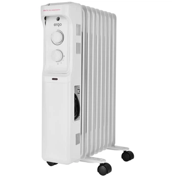 Олійний обігрівач радіатор ERGO HO222009, 9 ребер, 3 рівні потужності 800/1200/2000Вт