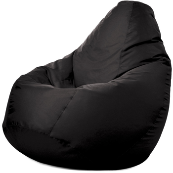 Кресло Мешок Груша Оксфорд Waterproof (3XL-150х100) iQmebel Черный (сьемный чехол)