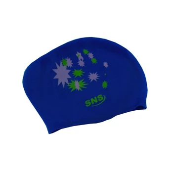 Шапочка для плавання для довгого волосся dark blue galaxy SVN-1333