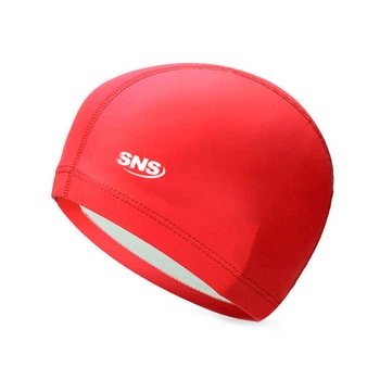 Шапочка для плавання комбінована червона SVN-1361