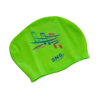 Шапочка для плавання для довгого волосся light green music SVN-1324