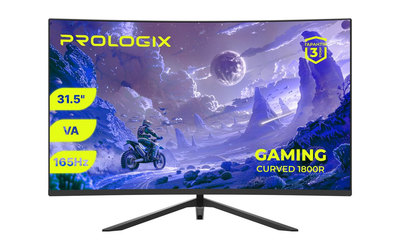 Монитор Prologix Gaming 31.5" VA Black Curved 165Hz (DLTT)