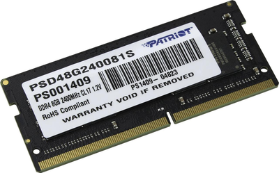 Модуль пам'яті SO-DIMM 8GB/2400 DDR4 Patriot Signature Line (DLTT)