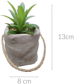 Sztuczna roślina Home Styling Collection aloes w doniczce cementowej zielona (5902973419559)