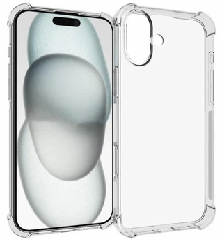 Чохол WXD на iPhone 16 Plus / чохол для смартфона з посиленими кутами / (прозорий)