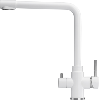 Смеситель кухонный c подключением к фильтру GRANADO Badalona Lux White
