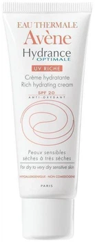 Krem nawilżający do twarzy Avene Hydrance Optimale UV Rich Spf 20 40 ml (3282779206297)