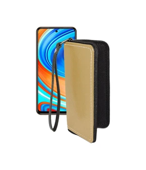 Чохол-гаманець з екошкіри для телефону Xiaomi Redmi Note 9 Pro Max Бежевий
