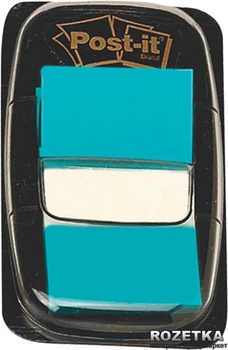 Zakładki samoprzylepne szerokie klasyczne Post-it 25 x 45 mm 50 arkuszy błękitne (21200707605)