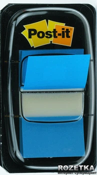 Zakładki samoprzylepne szerokie klasyczne Post-it 25 x 45 mm 50 arkuszy niebieskie 100L824 (21200706899)
