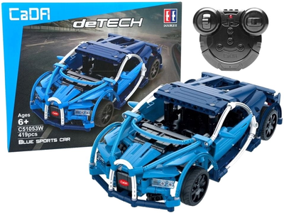 Конструктор LEAN Toys Cada RC Спортивна машина Синя 419 деталей (5904204752510)