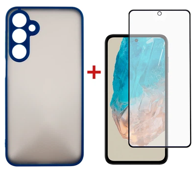 Комплект чехол для смартфона + стекло DENGOS Matte для Samsung Galaxy M35 5G Blue (DG-KM-108)