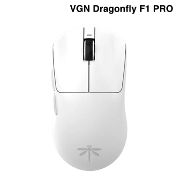 Беспроводная / проводная оптическая компьютерная мышь VGN Dragonfly F1 PRO с 2.4G и 26000 DPI, белая (89713560)