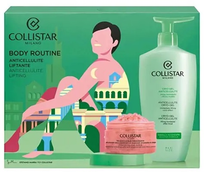 Набір косметики по догляду Collistar Perfect Body Антицелюлітний крио-гель 400 мл + Скраб для тіла Talasso 150 г + Косметичка (8015150001977)