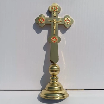 Церковний хрест напрестольний з підставкою №4