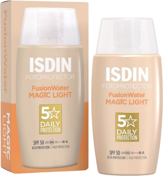 Krem przeciwsłoneczny Isdin Fotoprotector Fusion Water Spf50 tonujący Light 50 ml (8429420231504)