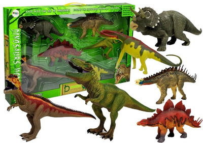 Zestaw figurek Leantoys Dinozaury 6 szt (5903802454420)