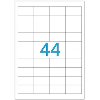 Этикетка самоклеящаяся Tama 48,3х25,4 (44 на листе) с/кл (100листов) (18264)
