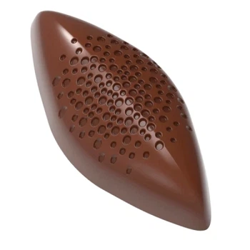 Форма для шоколада Chocolate World Какао біб з бульбашками 47,5 х 21,5 мм 9,5 г (12096 CW)