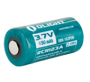 Аккумуляторная батарея Olight RCR 123 Li-Ion 650 mAh (16340) (ORB2-163P06)