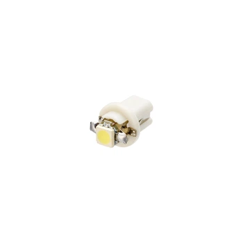 Світлодіодна лампа TBS T5 1 SMD 5050 B8,5d панель приладів (12*17мм) WHITE 12V
