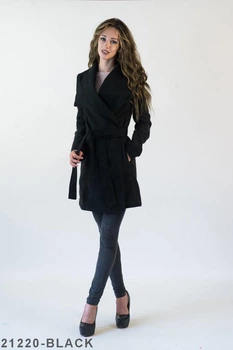 Пальто жіноче Подіум Jessy 21220-BLACK S Чорний