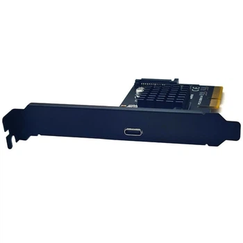 Плата расширения PCIe USB type С 3.2 Gen 2×2 SuperSpeed 20 ГБит/с USB Power Delivery 100 Вт разъем SATA для дополнительного питания