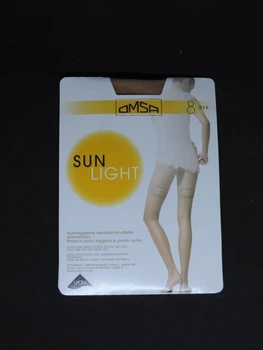 Тонкі колготи 8 Den Omsa Sun Light Тілесного кольору 3-M