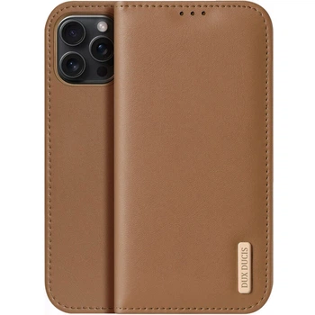 Чехол-книжка Dux Premium Ducis Hivo для Apple iPhone 16 Pro (6.3") Brown