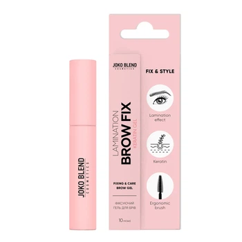 Фиксирующий гель для бровей Lamination Brow Fix Keratin Gel Joko Blend 10 мл 4823109408876