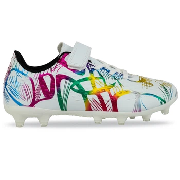 Бутсы футбольные детские с липучкой SP-Sport Active 2502 размер 35 White-Multicolor