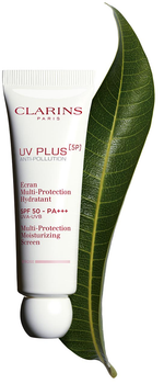 Krem do twarzy Clarins UV Plus Anti-Pollution Rose Multi-Protection nawilżający SPF 50 50 ml (3380810424089)