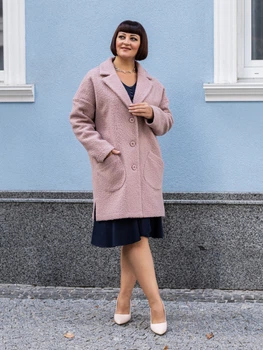 Кардиган Alenka Plus 2018-8, 54, пудра