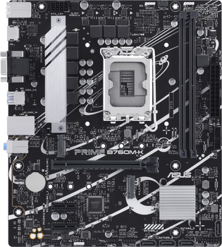 Материнська плата Asus PRIME B760M-K (s1700, Intel B760, PCI-Ex16)