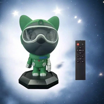 Лазерный светильник ночник проектор звездного неба галактики Spase Dog Galaxy Star Light с пультом ДУ таймером и сменными режимами свечения